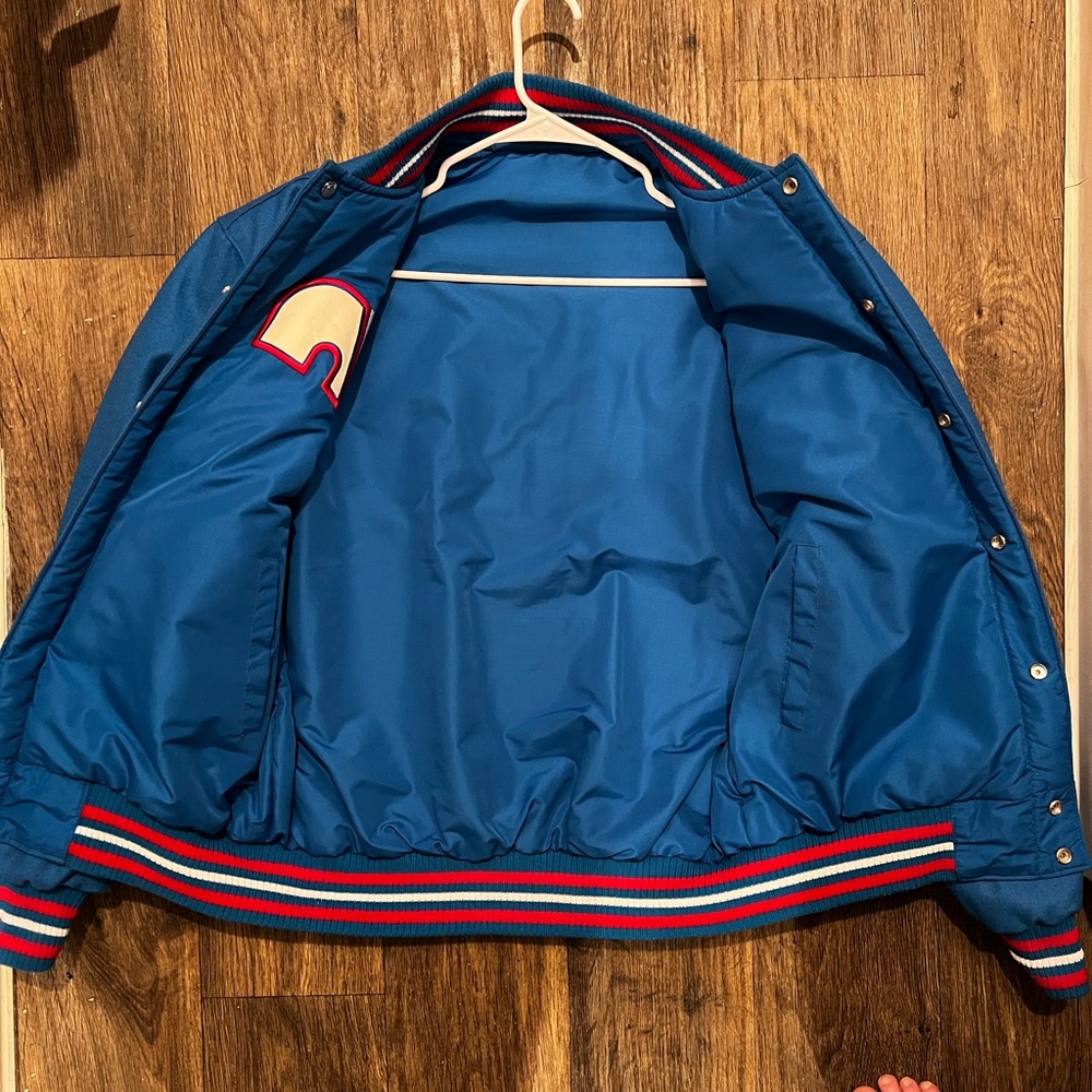 Sold!!! Reversible Quebec Nordiques Varsity Jacket 🏒 🔥 - Picture 6 of 10